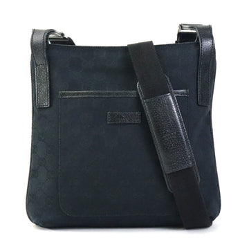 GG Canvas Messenger Bag Black