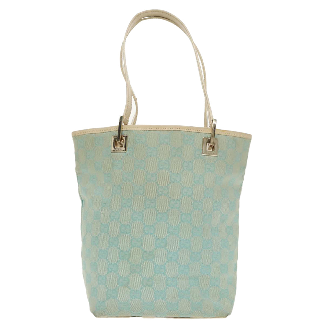 GG Canvas Tote Light Blue