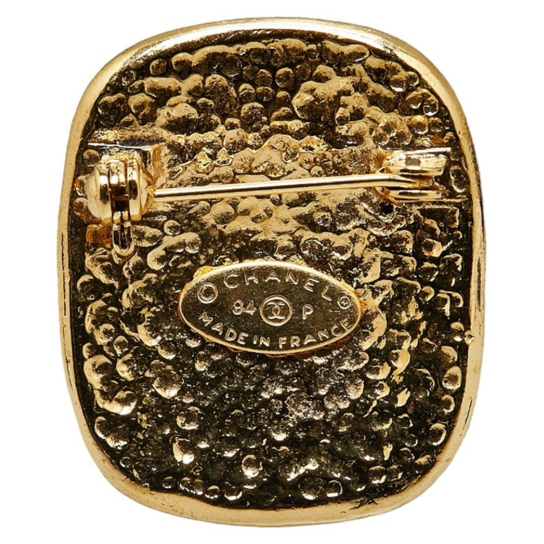 CC Logo Button GoldTone