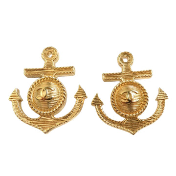 Anchor Earrings GoldTone