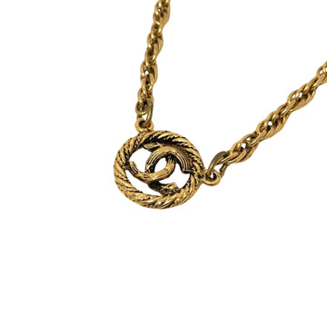 CC Logo Necklace Gold Rope Chain