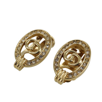 CD Crystal Clip Earrings