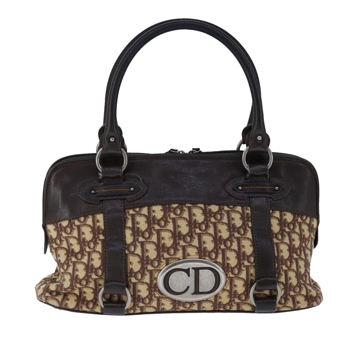 Classic Canvas Tote Bag with Handles and Metal Fittings