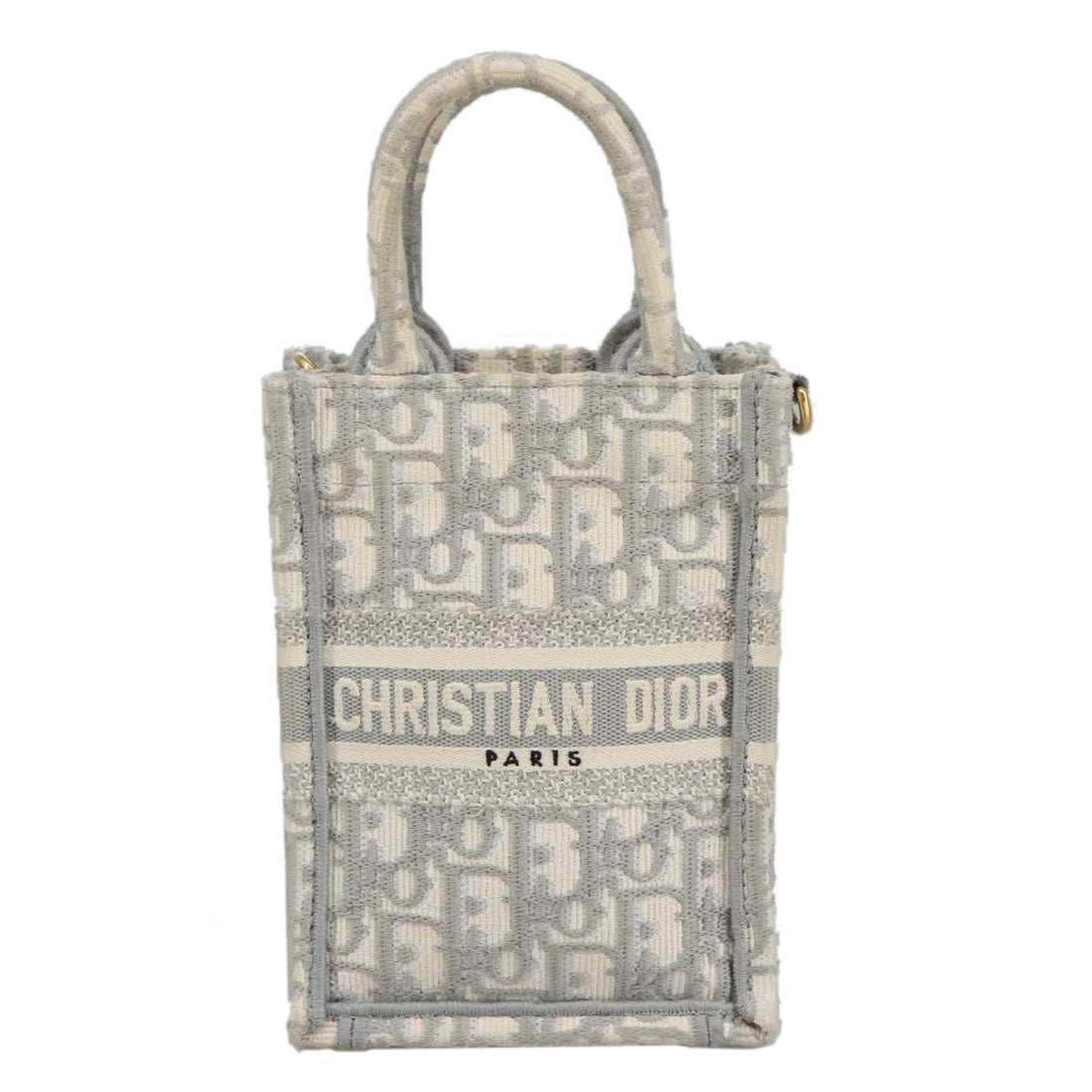 Dior Book Tote Mini Light Grey