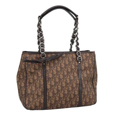 Diorissimo Shoulder Bag Brown Canvas