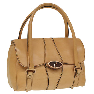 Vintage Leather Handbag Tan Barrel Bag