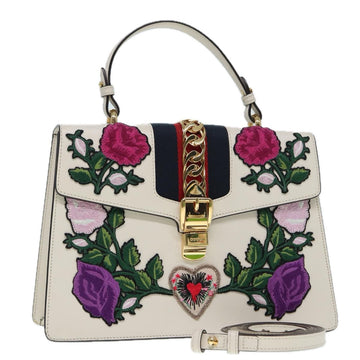 GG Marmont Floral Embroidery Handbag