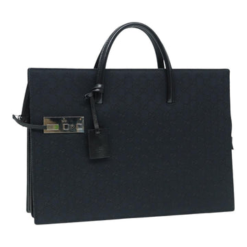 GG Canvas Briefcase Black