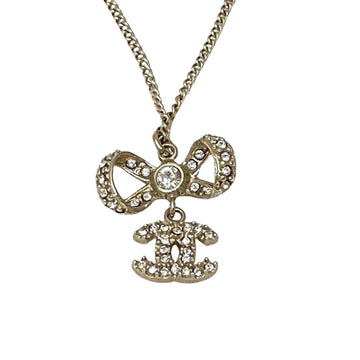 Bow Crystal Pendant Necklace