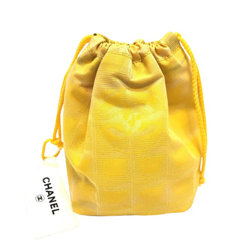 Yellow Drawstring Clutch