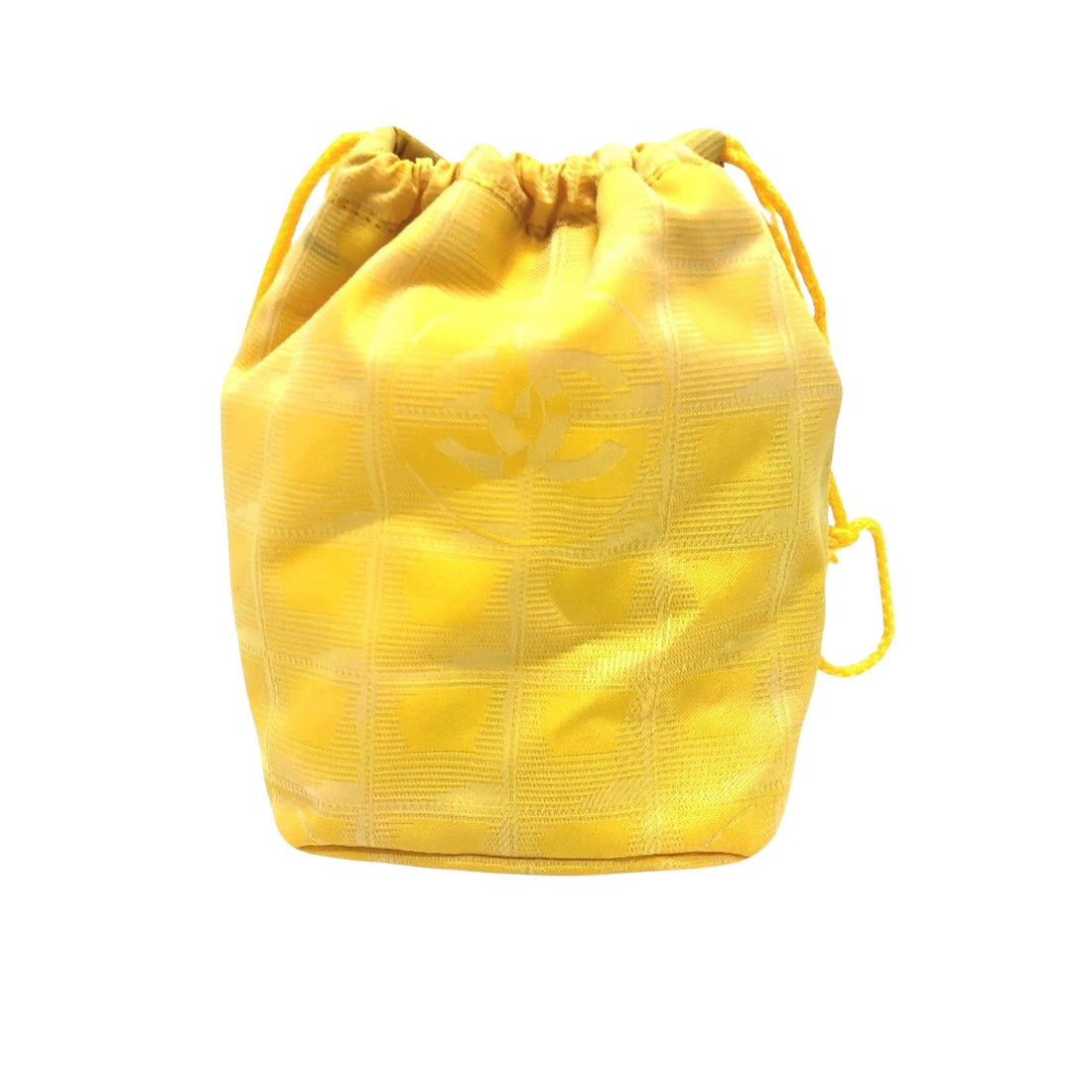 Yellow Drawstring Clutch