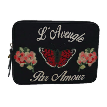 Embroidered Butterfly Clutch