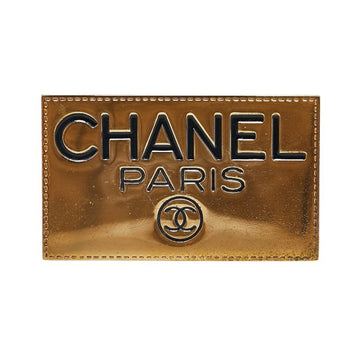 Chanel Paris Gold Logo Pin