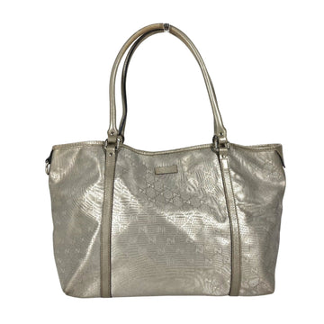 GG Plus Tote Metallic Silver