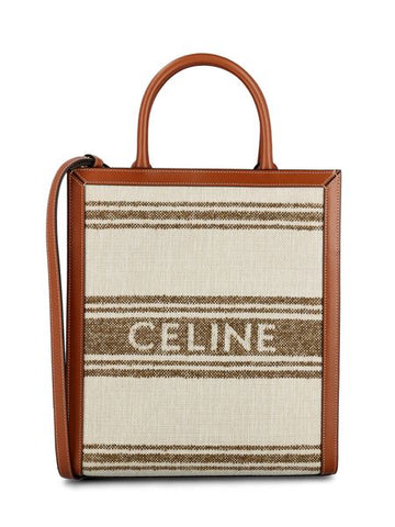 CABAS STRIPED RAFFIA TOTE BAG