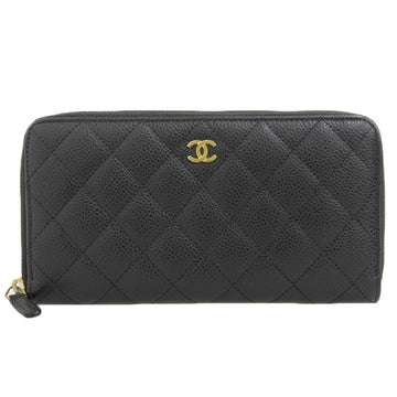 Classic Zip Wallet Caviar Leather