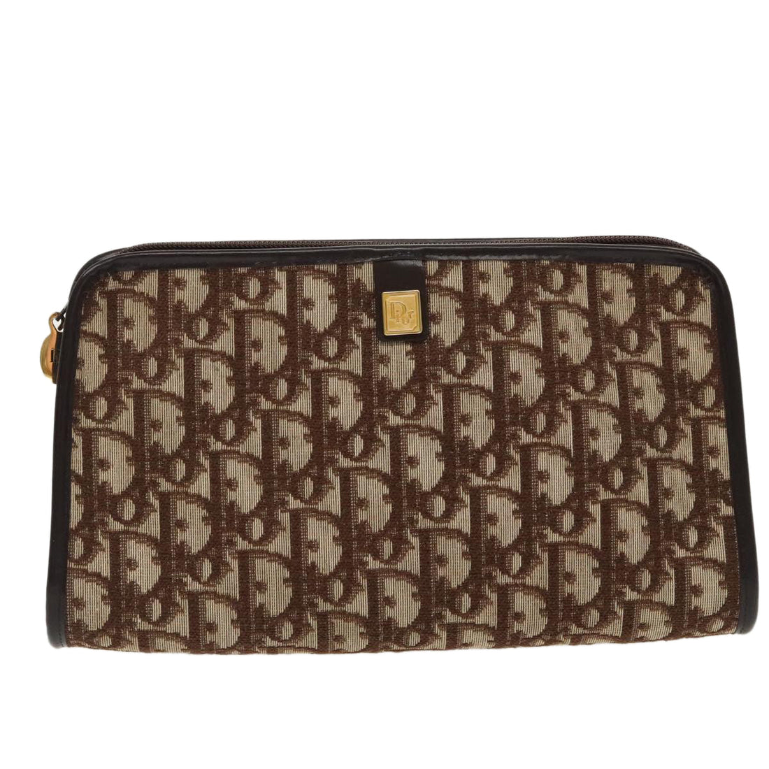 Vintage Dior Clutch Beige and Brown