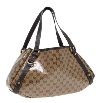 GG Plus Tote BeigeBrown Leather