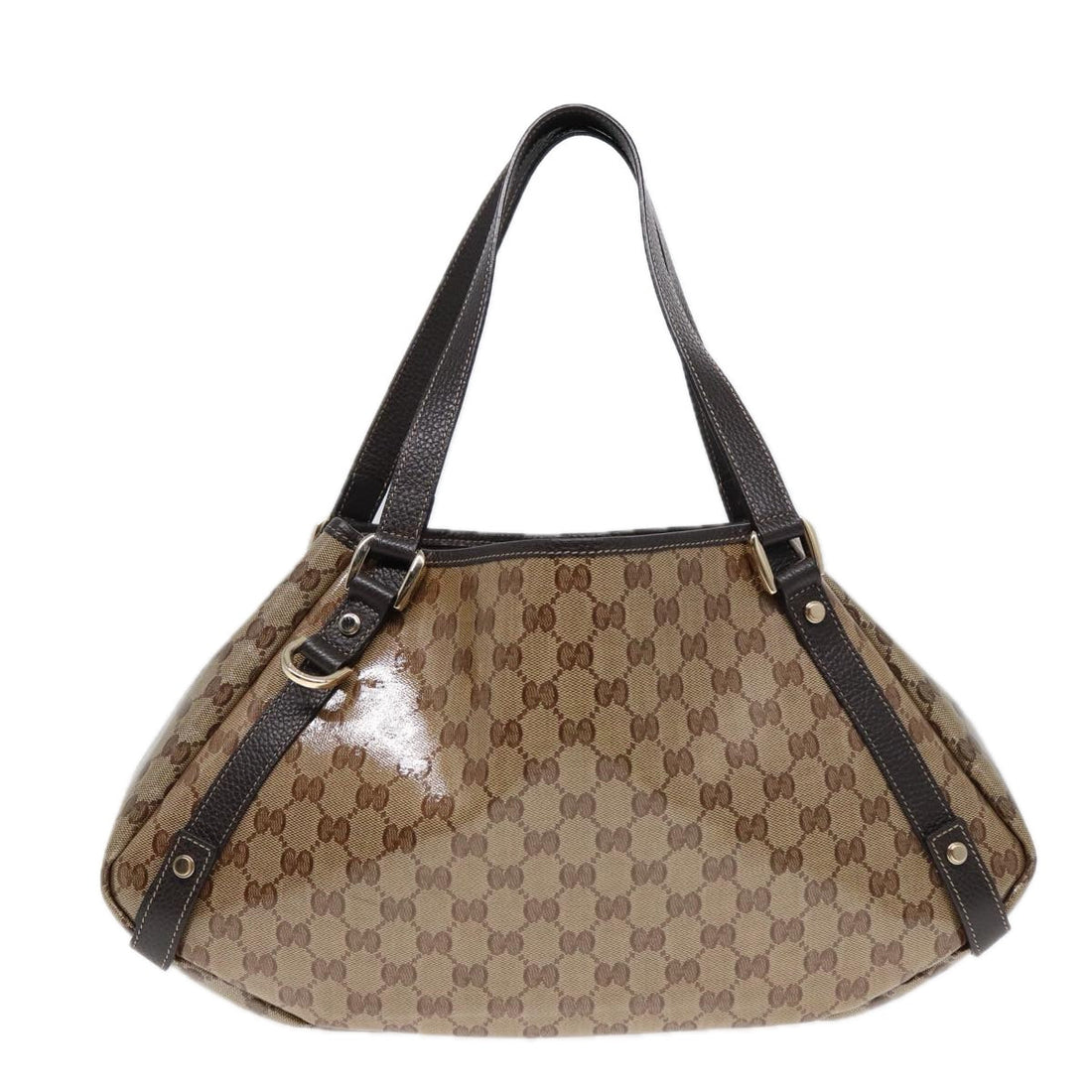 GG Plus Tote BeigeBrown Leather