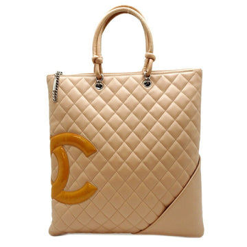 Cambon Leather Tote Bag with Dust Bag