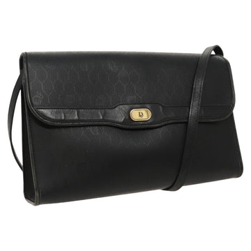 Vintage Shoulder Bag Black Leather