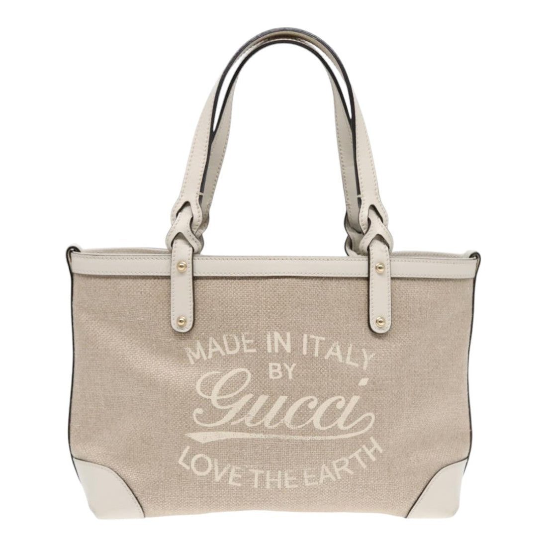 Linen Tote Bag Model Love The Earth