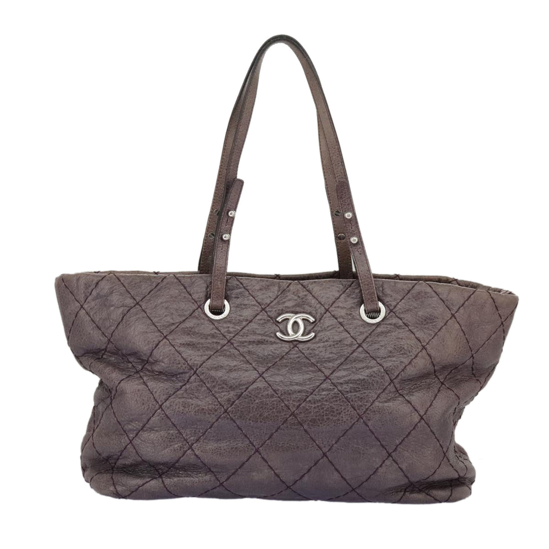 Quilted Leather Tote Model A1234