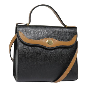 Vintage Leather Satchel TwoTone Handbag