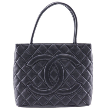 Classic Jumbo Tote Quilted Caviar Leather