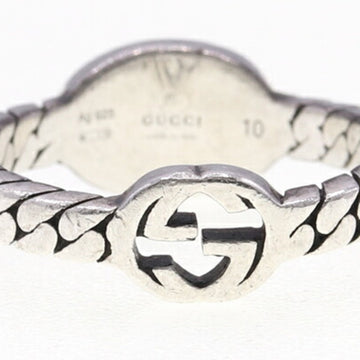 Interlocking G Silver Ring