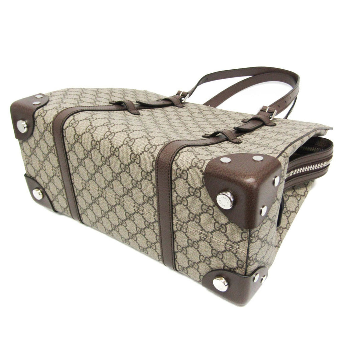 GG Canvas Tote Bag with Slight Scratches and Rubbing