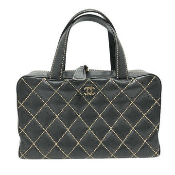 Quilted Leather Handbag Diamond Style