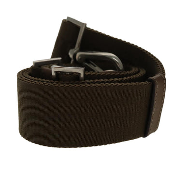 Prada Bag Strap Brown Fabric Leather