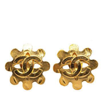 Gold Flower Stud Earrings
