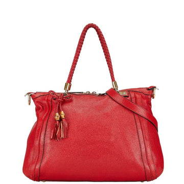 Bella Leather Shoulder Bag with Strap