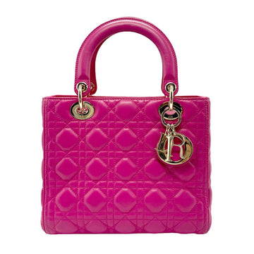 Lady Dior Mini Bag Fuchsia Quilted Lambskin