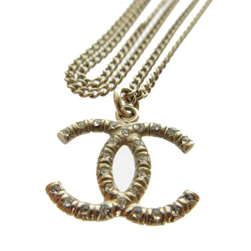 CC Logo Pendant Necklace Crystal