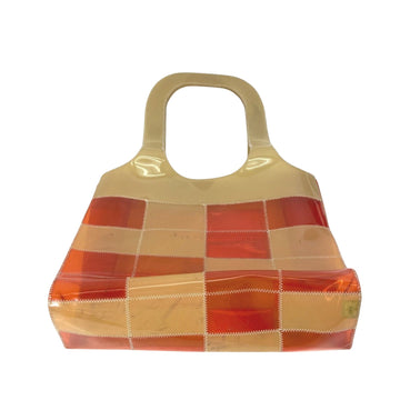 Patchwork Tote Bag Beige and Orange