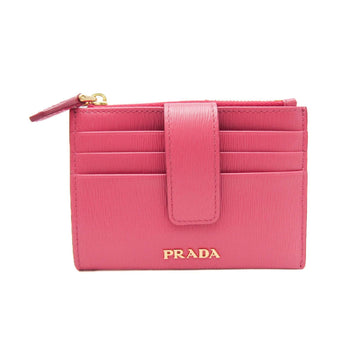 Prada Saffiano Leather Card Holder Wallet