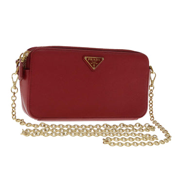 Saffiano Leather Chain Wallet  1BP018