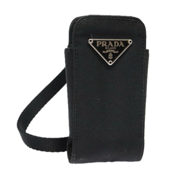 Prada Cell Phone Pouch Black Nylon