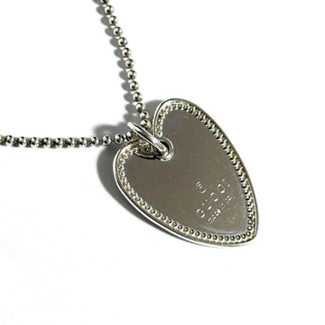 Heart Pendant Necklace Silver Ball Chain