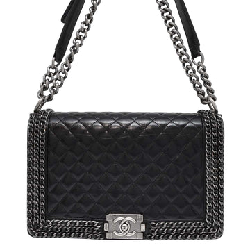 Boy Chain Bag Quilted Lambskin Leather