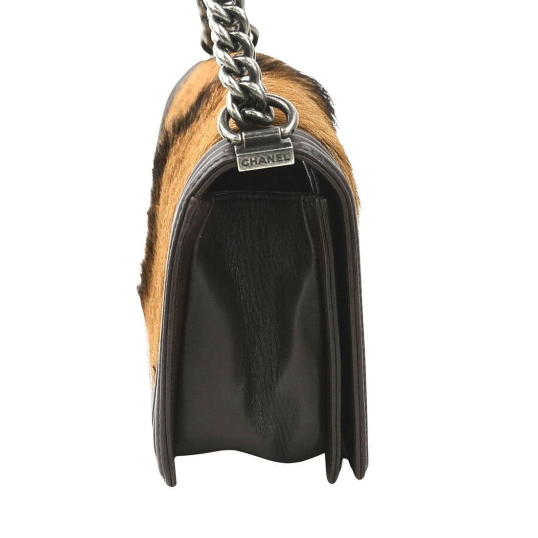 Boy Chanel Hair Calfskin Shoulder Bag