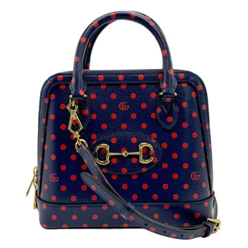 Horsebit 1955 Polka Dot Top Handle Bag
