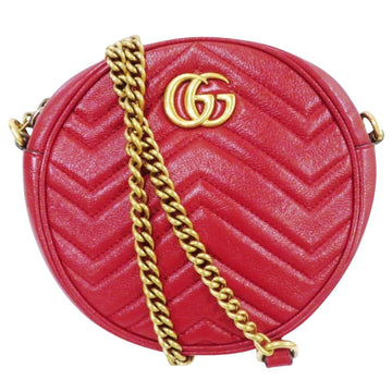 GG Marmont Round Leather Bag