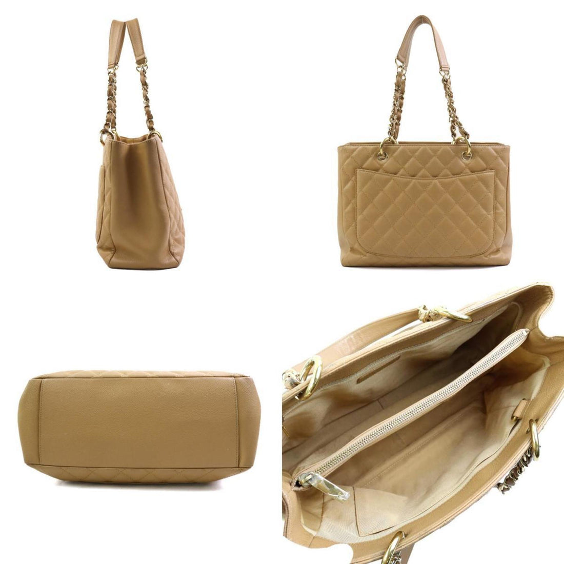 Classic Tote Beige Lambskin A50995