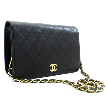 Classic Flap Wallet on Chain Black Quilted Lambskin