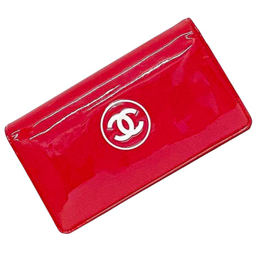 Patent Leather Wallet Red