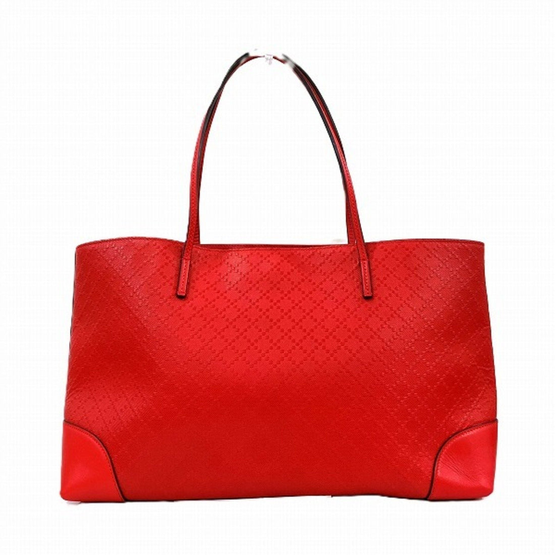 GG pattern tote Red leather tote